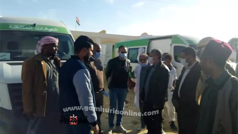 رئيس مركز ومدينة سيوة يزور جارة ام الصغير اصغر واحات مصر