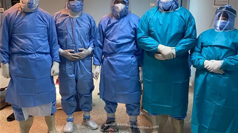 نجاح جراحة طارئة لمريض كورونا بمستشفى كفر الشيخ العام