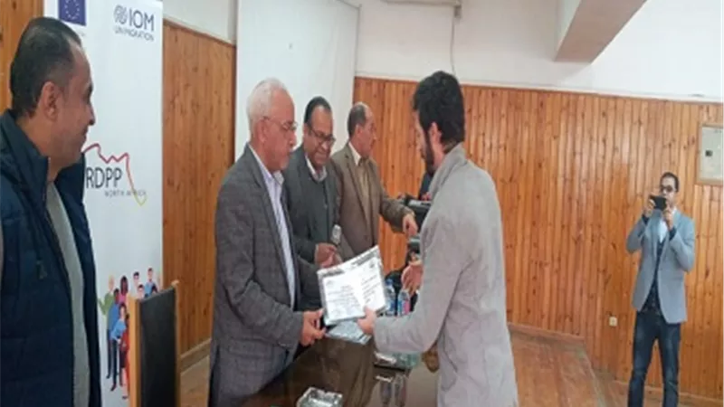 تخريج دفعة متدربين 