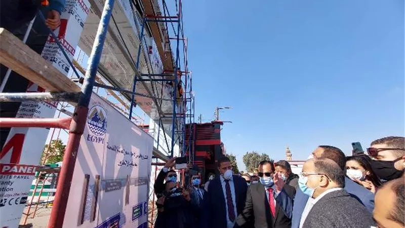 وزير التنمية المحلية و محافظ البحيرة يتفقدان مشروع إحياء مسار العائلة المقدسة بوادى النطرون.صور