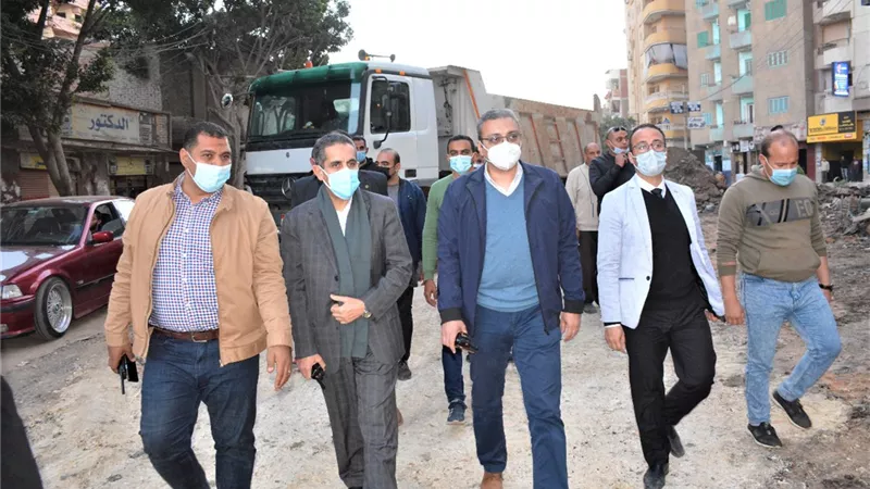 محافظ الغربية: انفراجة كبيرة عقب رصف طريق سكة المحلة بطنطا-صور