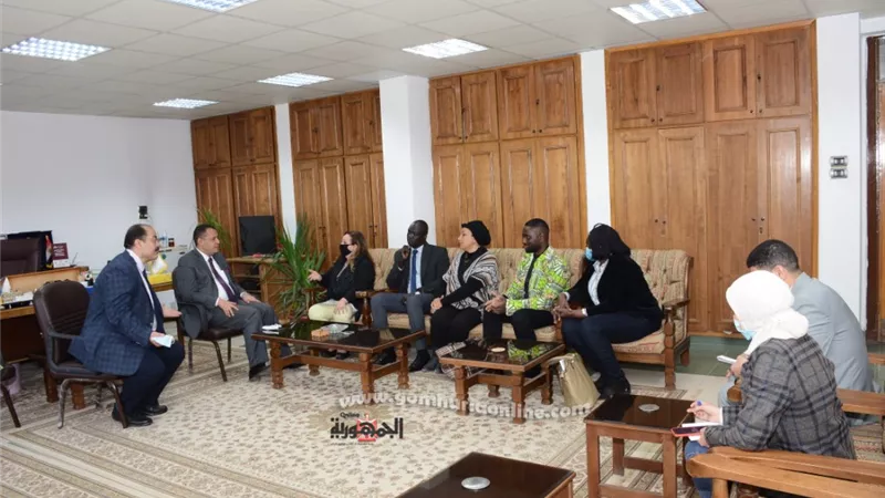 جامعة أسيوط تستقبل وفداً من الملحق الثقافي بجنوب السودان والكونغو الديمقراطية والبرازافيلية