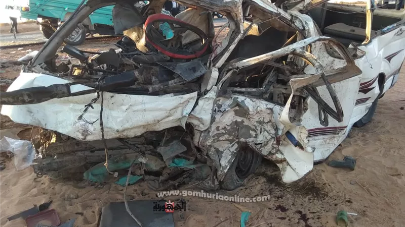 ارتفاع الوفيات ل12و 5 مصابين فى حادث علي الطريق الصحراوى الغربى .. ومحافظ أسوان يعزى أسر الضحايا