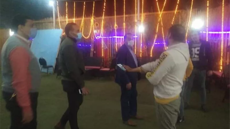 فض ومنع إقامة حفل زفاف بقويسنا