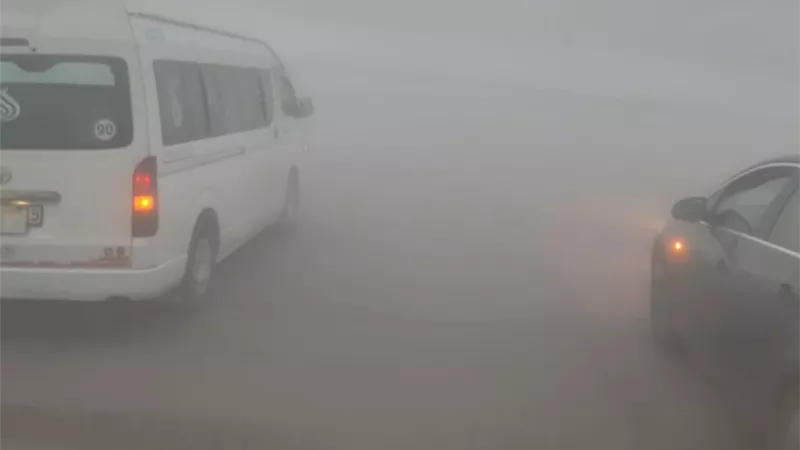 بالصور .. شبورة مائية كثيفة على محافظة الجيزة