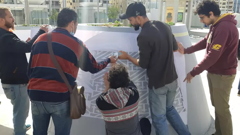 طلبة الفنون الجميلة والتطبيقية والتربية الفنية يزينون المتحف القومي للحضارة