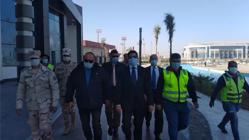 وزير الرياضة يطمئن على تجهيزات الصالة المغطاة بالعاصمة الإدارية قبل انطلاق مونديال اليد