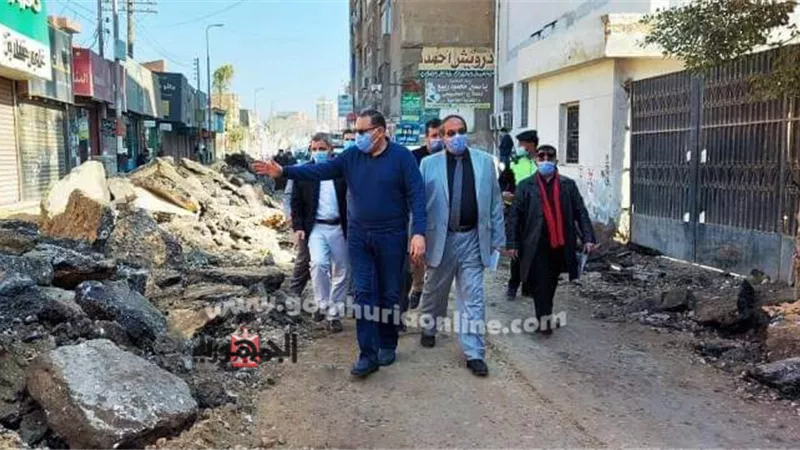 محافظ الشرقية يشدد علي سرعة انهاء أعمال الرصف والتطوير بشوارع منيا القمح