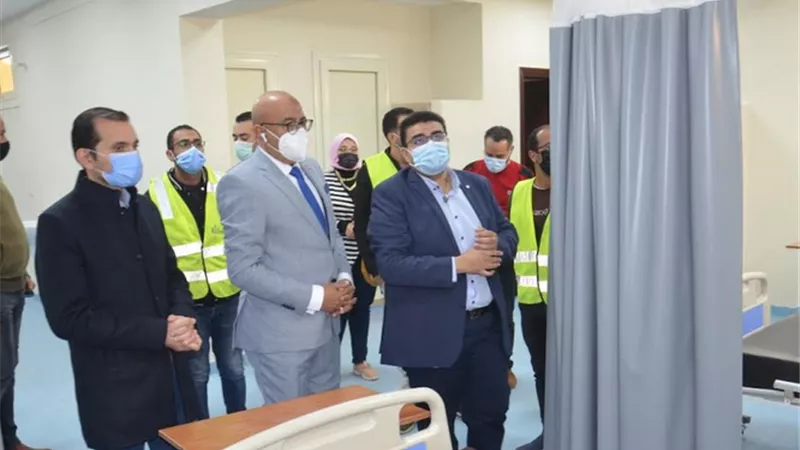 نائب محافظ بنى سويف يتابع تطوير مستشفى الصدر وانتظام العمل بسوق ترعة البوصة