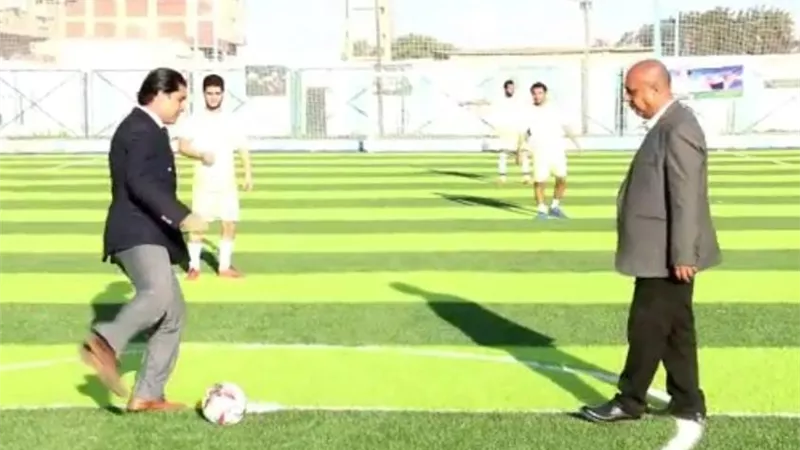 رئيس إتحاد الميني فوتبول واللواء طارق حسن يفتتحان بطولة منطقة الإسكندرية
