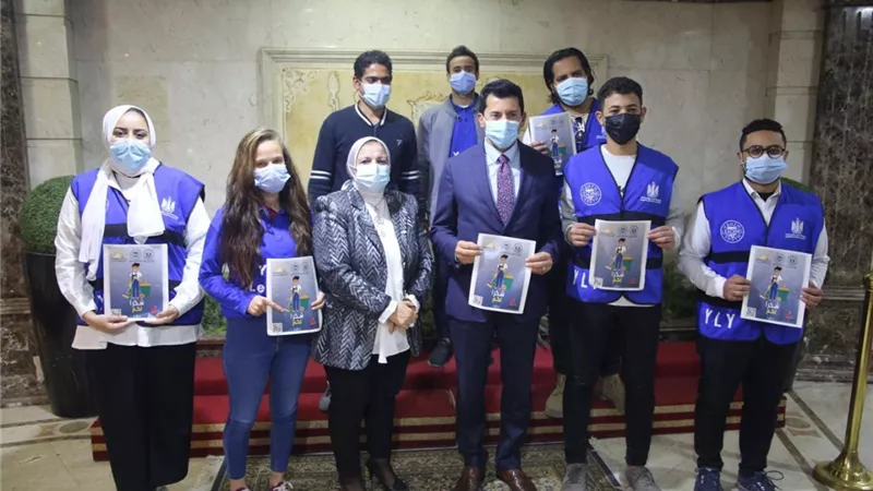 الشباب والرياضة تنظم حملة دعائية للوقاية من فيروس كورونا