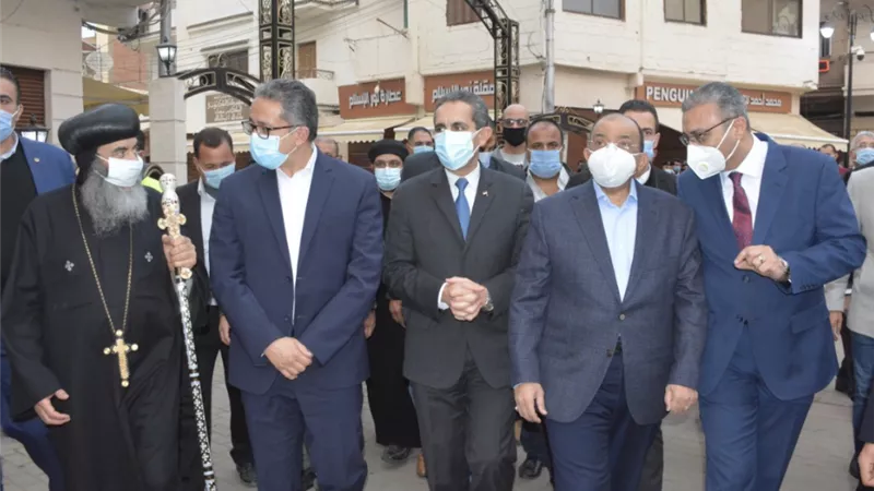وزراءالسياحة والتنمية ومحافظ الغربية يفتتحون مسار العائلة المقدسة-صور