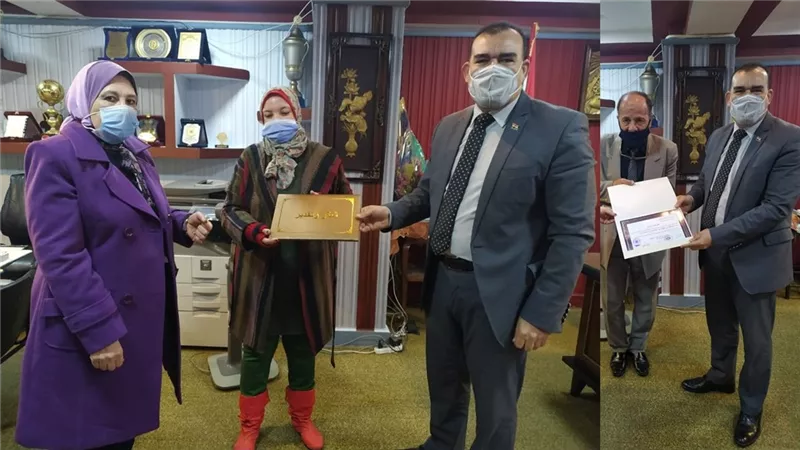 تعليم المنوفية يكرم دراز والسكرى و فرج وعادل وجودى بعد الفوز في مسابقة 