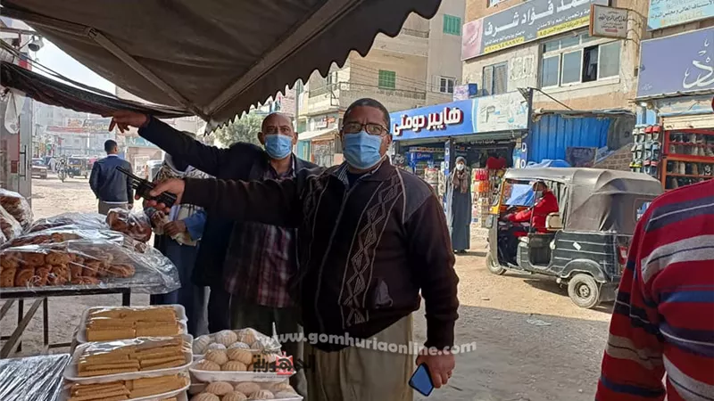للتاكد من تطبيق الاجرائات والاحترازية حملة علي اسواق بلطيم