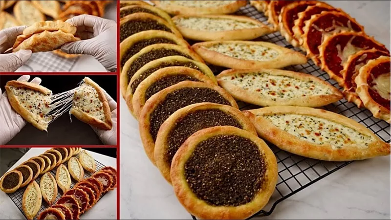 تشكيلة مناقيش بعجينه هشة ولذيذه جدا بالفيديو لايه حبيب