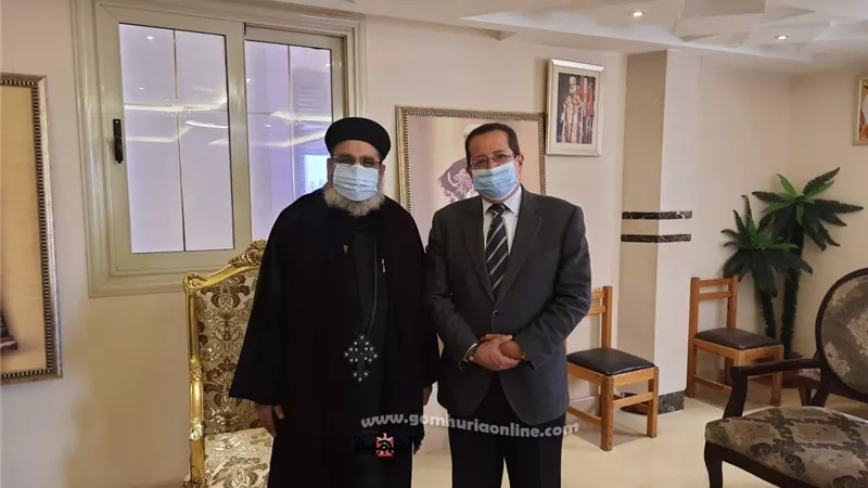 نصرالله ورضا يقدمون التهنئة لاقباط العاشر
