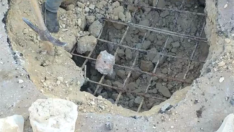 تفاصيل واقعة هبوط ارضي تثير ذعر المواطنين بالوادى الجديد .صور