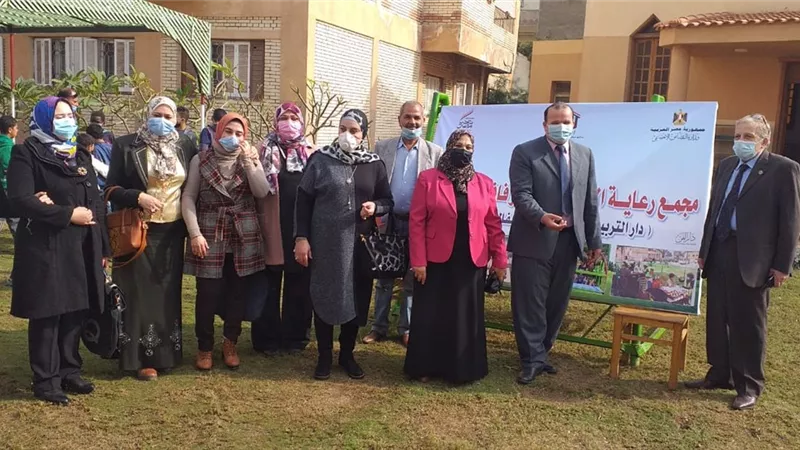 جامعة الزقازيق توجه قافلة طبية وخدمية لدار بسمة للإيواء.. صور