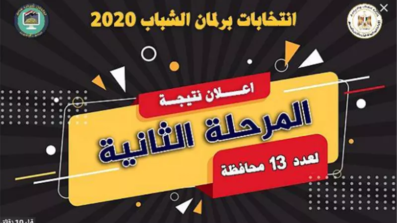 ننشر نتيجة المرحلة الثانية لإنتخابات برلمان الشباب وإرجاء نتيجة 4 محافظات
