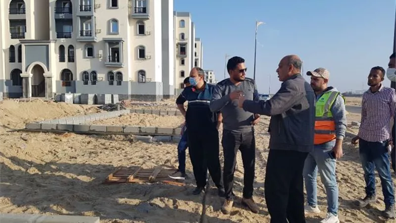 قيادات جهاز دمياط الجديدة يتفقدون مشروعات الإسكان والخدمات فى المنصورة الجديدة.. بالصور