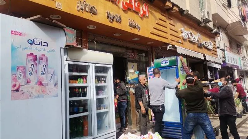 حملة مكبرة لرفع الإشغالات من شوارع كفرالشيخ .صور
