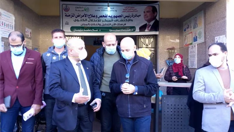 مرور وكيل وزارة الصحة بالشرقية علي الإدارة الصحية بصان الحجر
