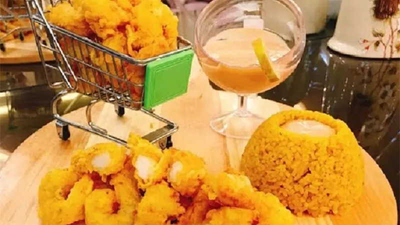 زنجر شرمب بالطريقه الاصليه وارز اصفر وصوص الجمبرى بالفيديو