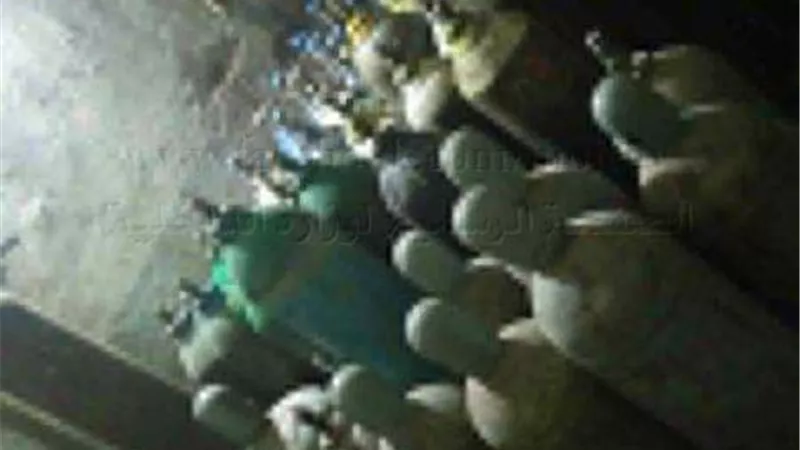ضبط 150 إسطوانة أكسجين مجهولة المصدر لبيعها بالسوق السوداء