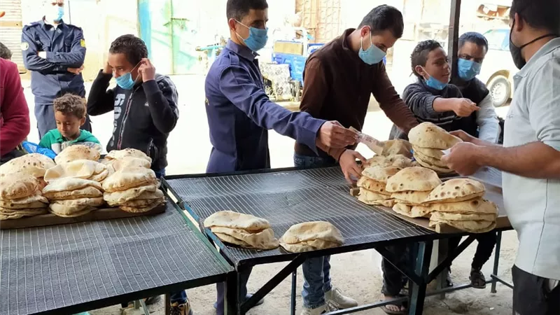 حمله علي مخابز مدينه الحمام بمطروح