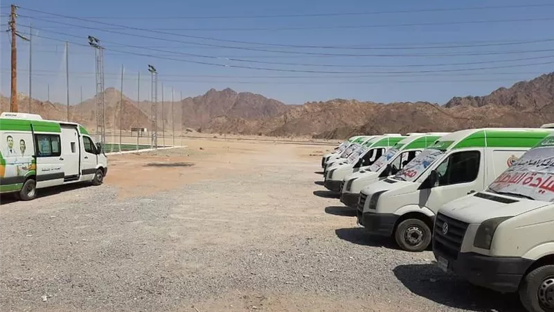 قافلة طبية مجانية الي أودية الشرفا بشرم الشيخ ضمن المبادرة الرئاسية 