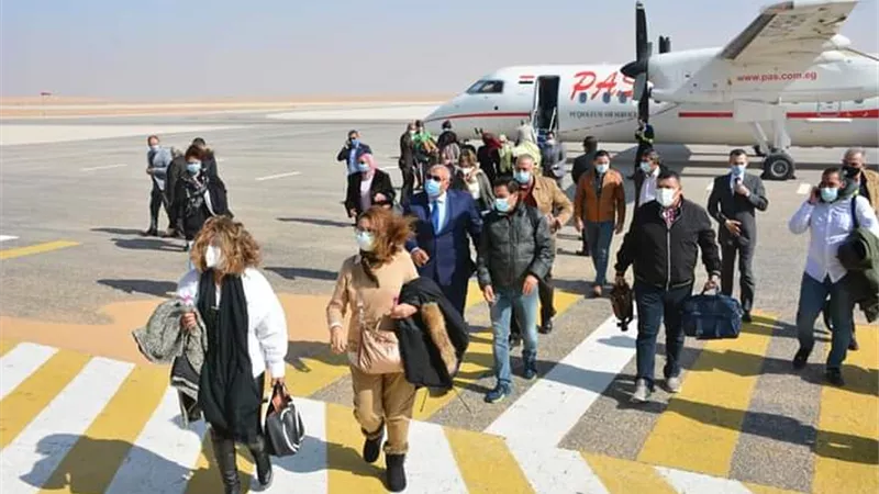 الزملّوط يستقبل وفدا سياحيا لزيارة المناطق الأثرية والترفيهية بالوادى الجديد