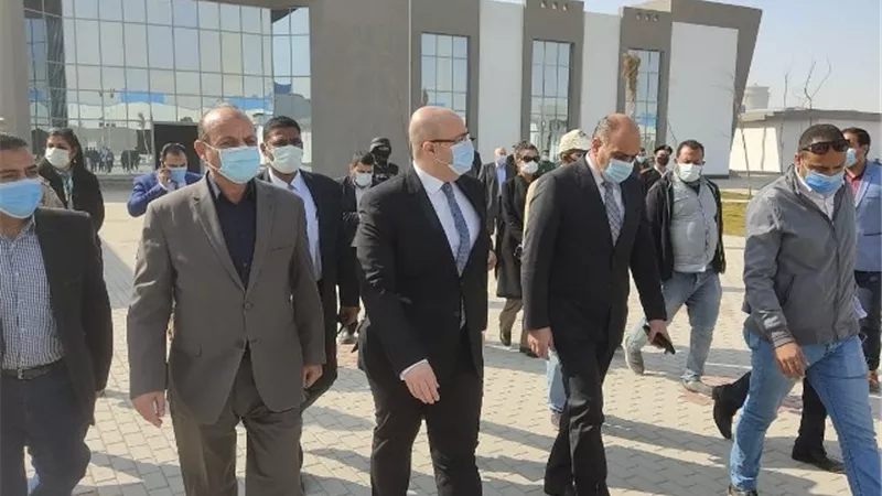محافظ بني سويف ورئيس هيئة التنمية الصناعية يتفقدان المجمع الصناعي فى بياض العرب.صور