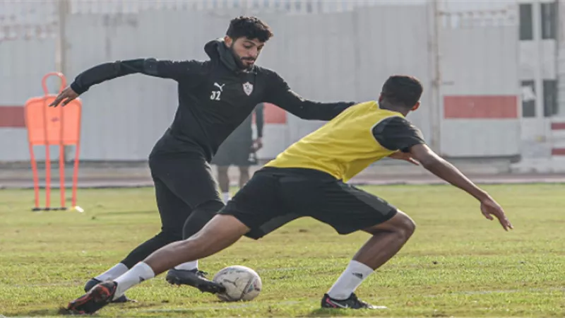 مران الزمالك.. تقسيمة قوية بين اللاعبين استعدادا لمواجهة المصرى
