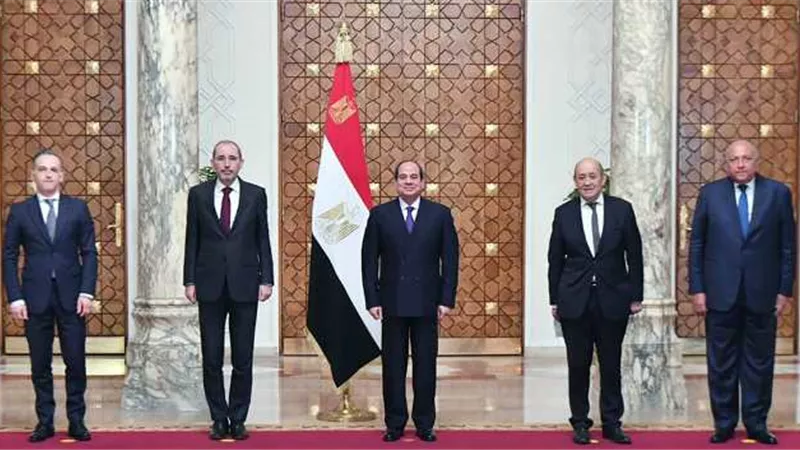 السيسى يستقبل وزراء خارجية الرباعية الدولية للاطلاع على آخر مستجدات المسار التفاوضي للقضية الفلسطينية