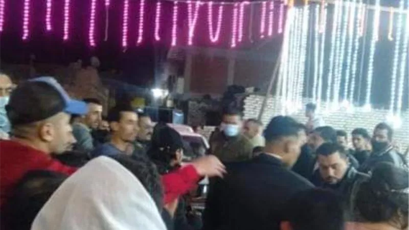 مصادرة (١٦ شيشة) من مقهي وفض تجمعات للمواطنين من فرح شعبي بالشرقية