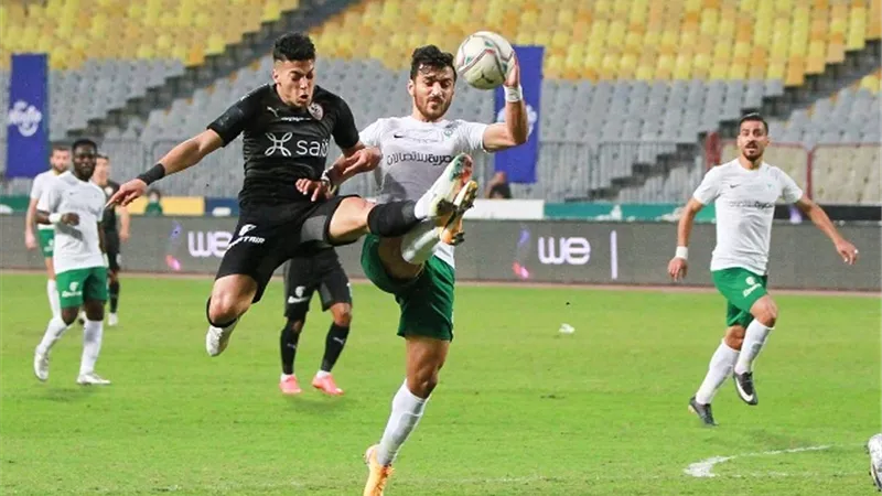 تعادل مثير بين الزمالك والمصرى فى الشوط الأول