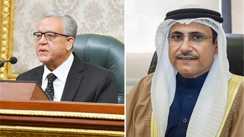 رئيس البرلمان العربي يُهنئ المستشار حنفي جبالي بانتخابه رئيسًا لمجلس النواب