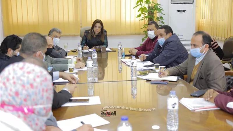 مناقشة المحاور التنفيذية بمشروع تطوير كورنيش النيل بدمياط