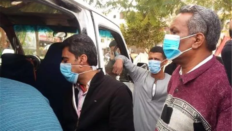ضبط 17 شخصا بدون كمامات فى حملة بالبياضية جنوب الأقصر