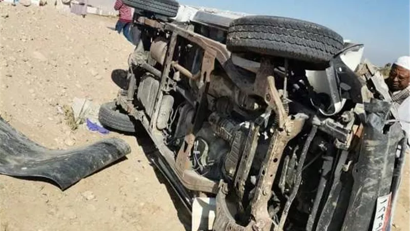 مصرع وإصابة ٣ أشخاص فى حادث تصادم بقنا