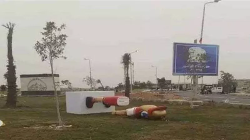 مصدر أمنى ينفى تحطيم مجسم 