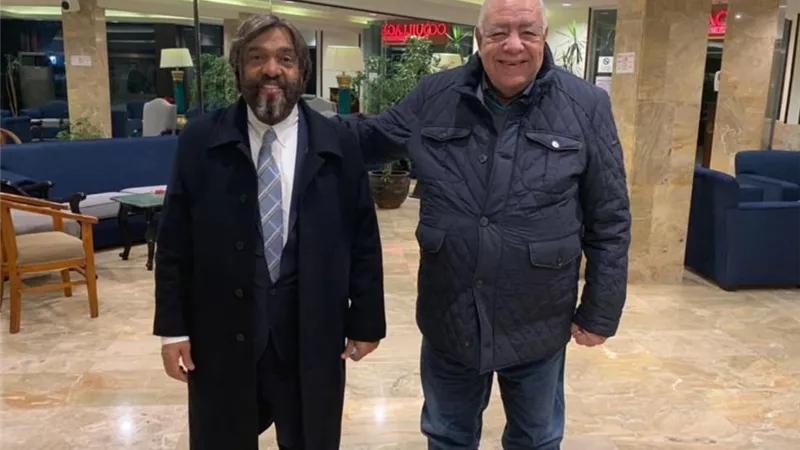 فهيم يستقبل رئيس الأكاديمية الدوليه لبناء الأجسام بالإمارات