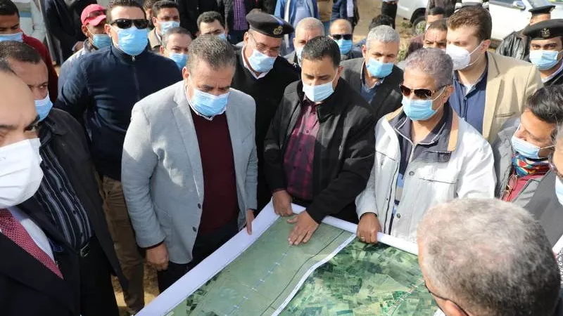 أبو ليمون ورسلان يتفقدان بدء مشروع إحياء خط سكة حديد كفر داود- السادات