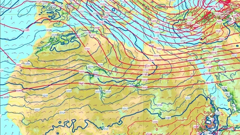 الارصاد تكشف عن حالة الطقس و اماكن سقوط الامطار خلال الـ 5 ايام المقبلة