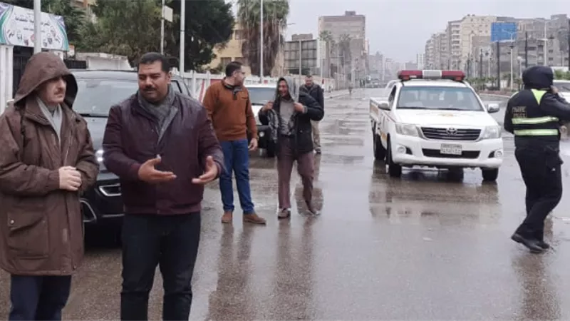 محافظ الغربية يرفع حالة الاستعدادلشفط الامطار بشوارع المحافظة-صور