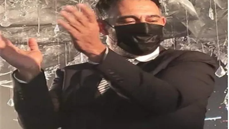 عمرو مصطفى فى حفل زفاف نادر حمدى بعد تعافيه من كورونا
