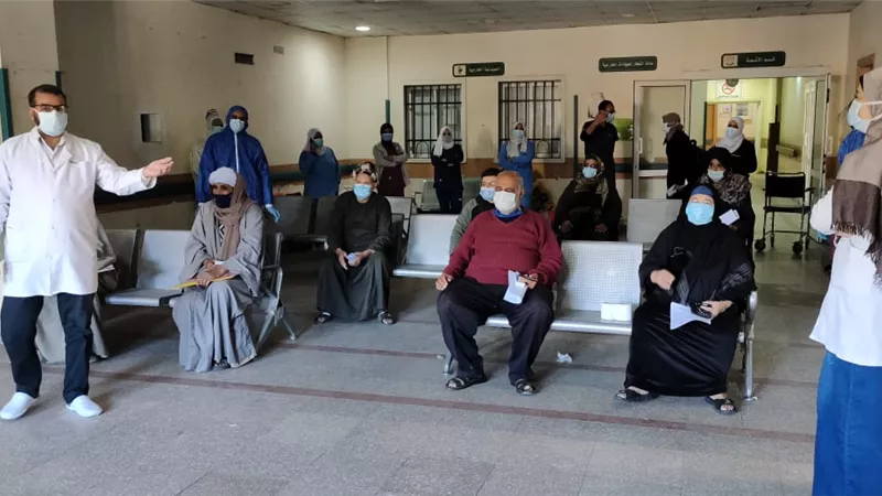 خروج ٩ حالات من مصابى كورونا من مستشفى قفط التعليمى