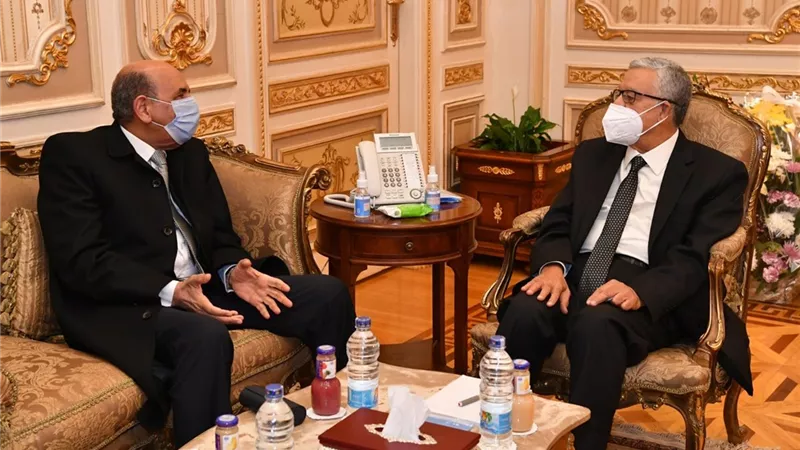 رئيس مجلس الدولة يهنئ المستشار حنفي جبالى بتوليه رئاسة مجلس النواب