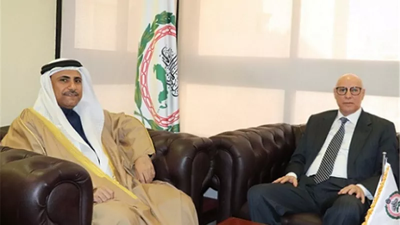 رئيس البرلمان العربي يستقبل السفير أحمد خطابي الأمين العام المساعد للجامعة العربية