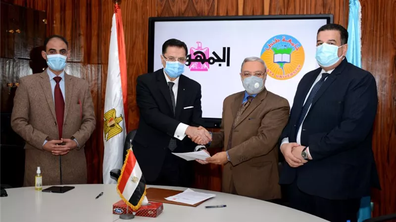 بروتوكول تعاون بين جامعة طنطا ودار التحرير للطبع والنشر-صور